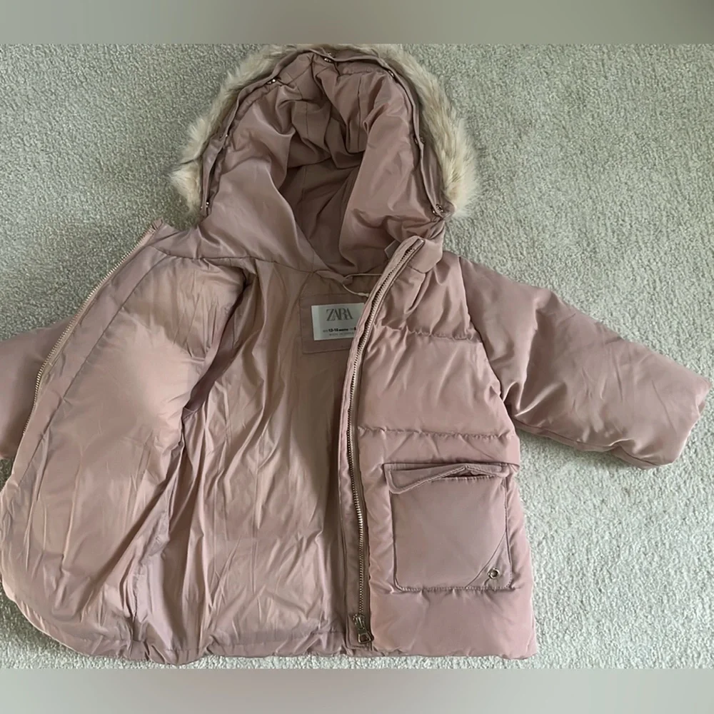 Zara kids, Down coat, Jacket, 12-18 M